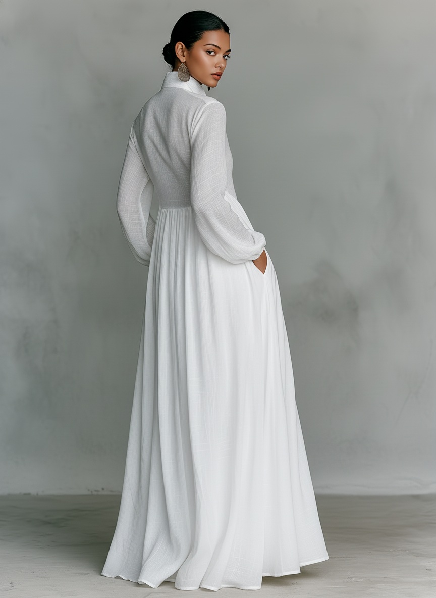 Urielle™ | Robe longue à col haut