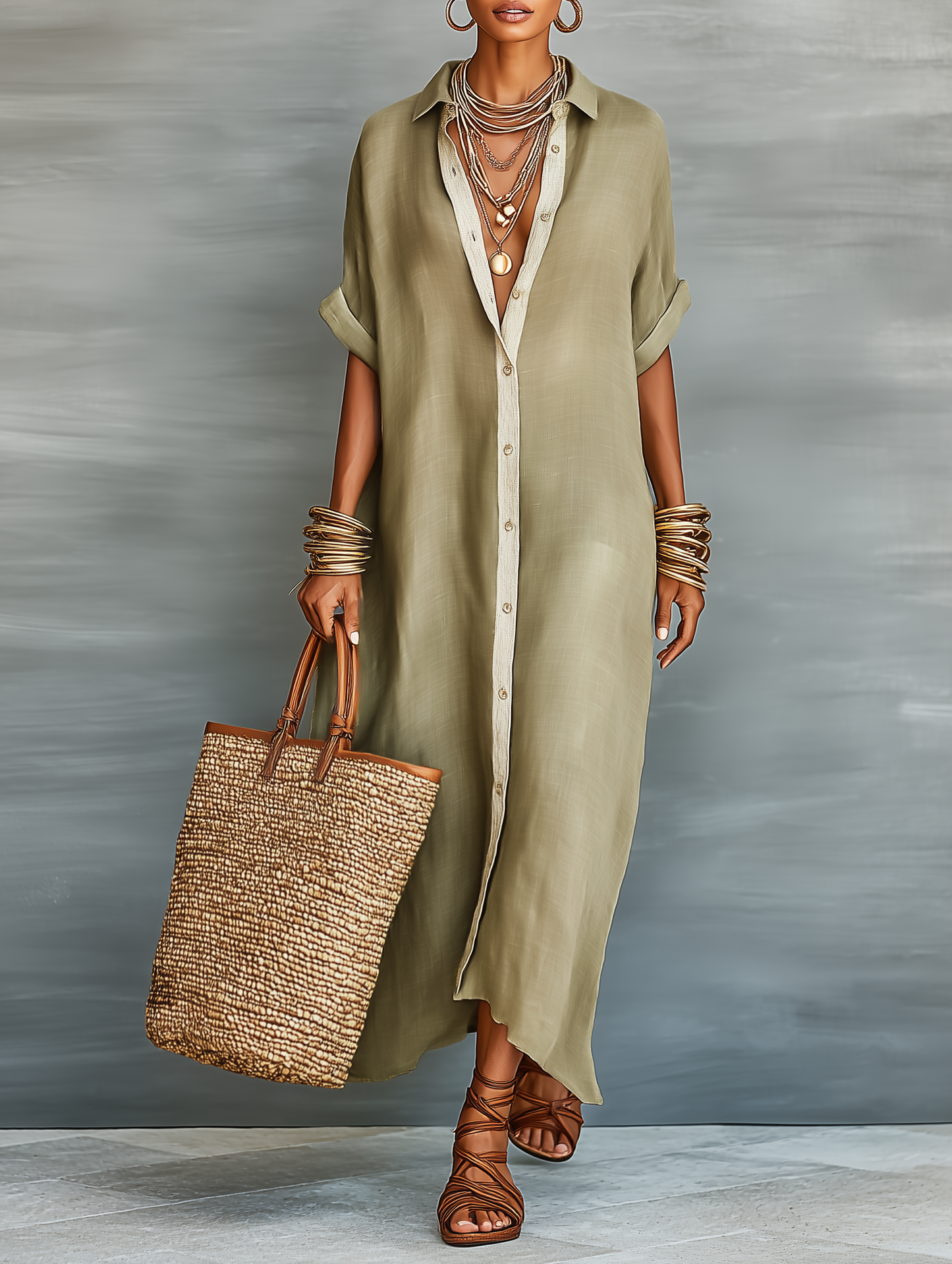 NELYA™ | Robe en lin