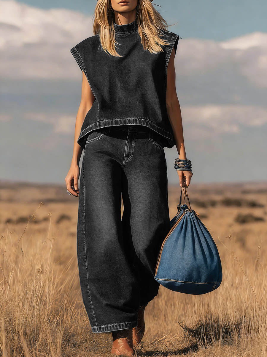Noémie™ | Ensemble Denim Deux-Pièces