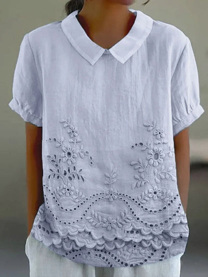 Lilia™ | Chemise brodée
