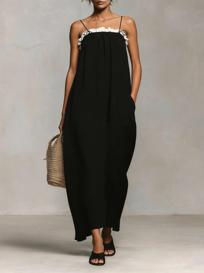 Caelia™ | Robe longue à fines bretelles