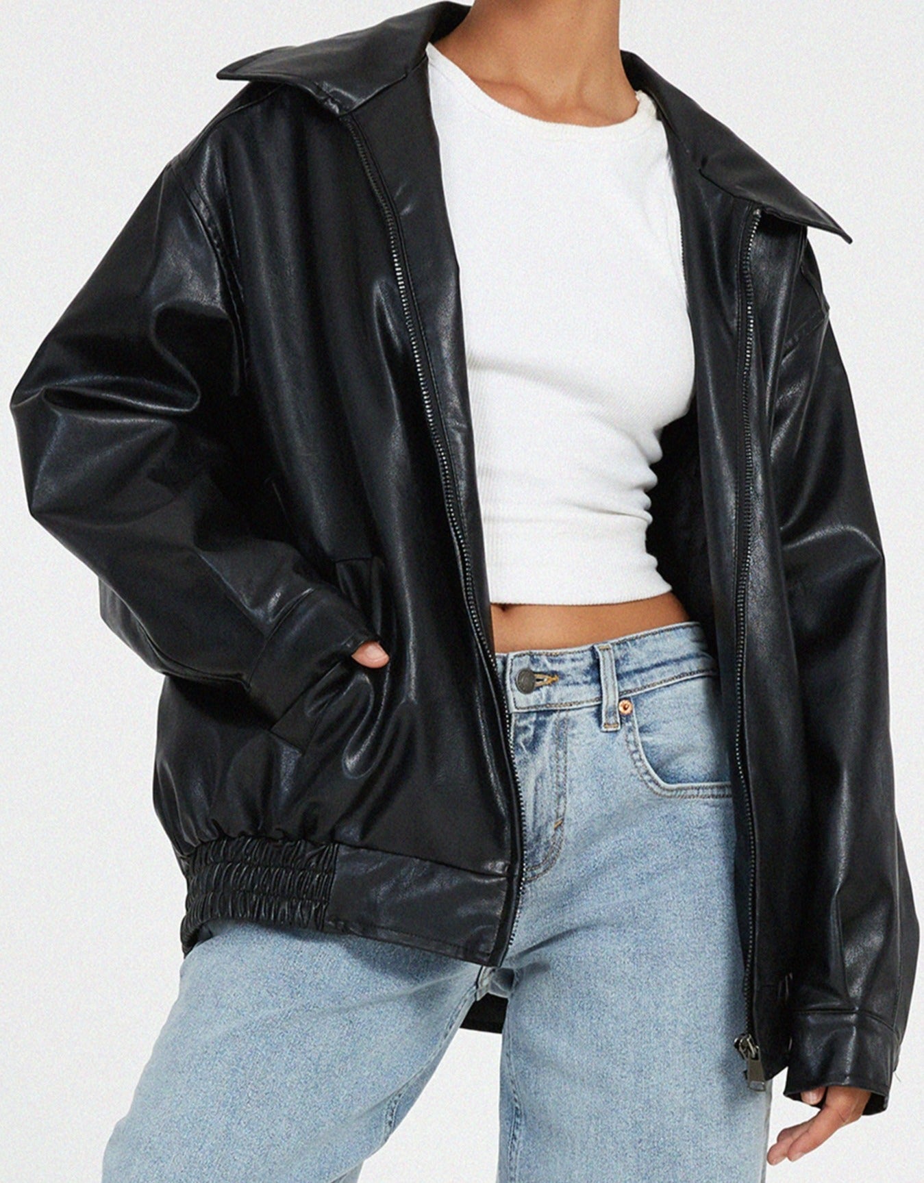 IBTISSAM™ | Veste en cuir