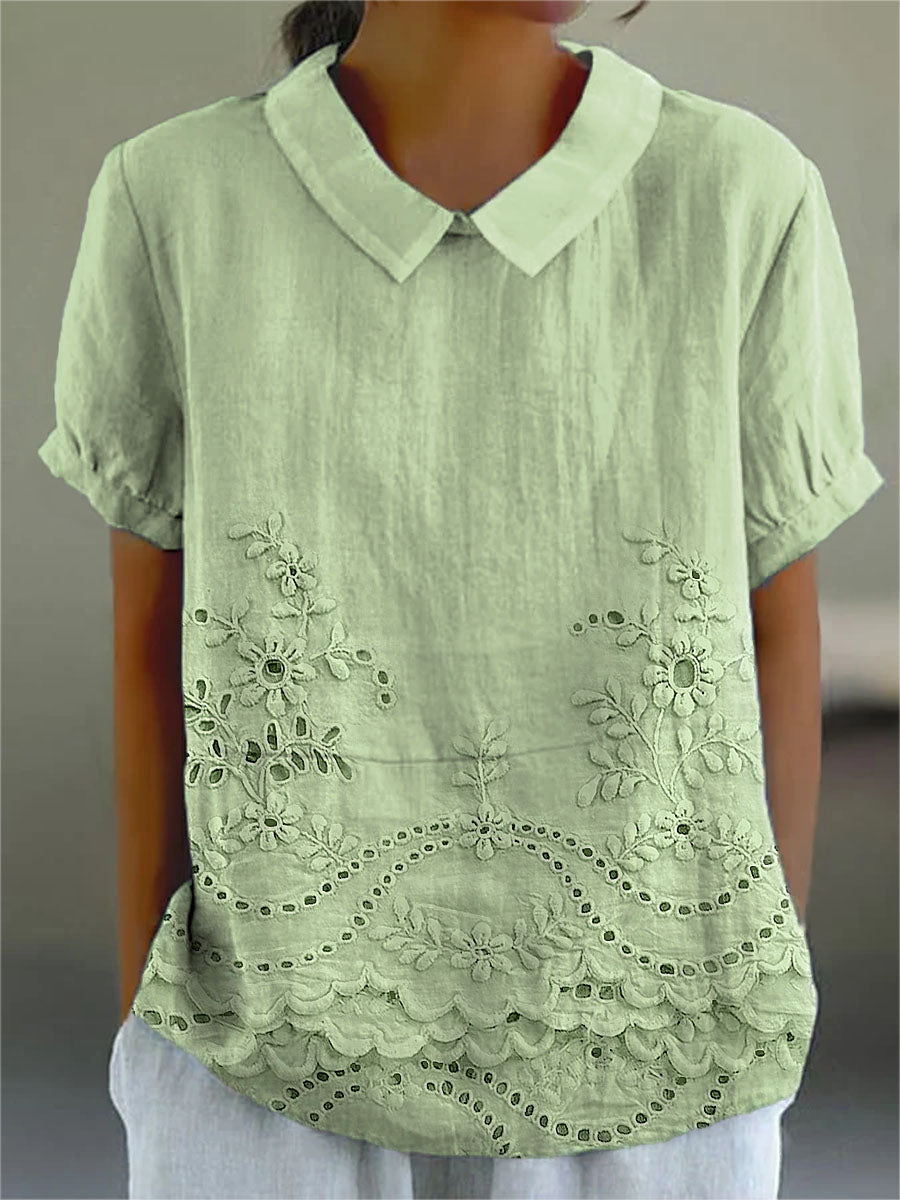 Lilia™ | Chemise brodée