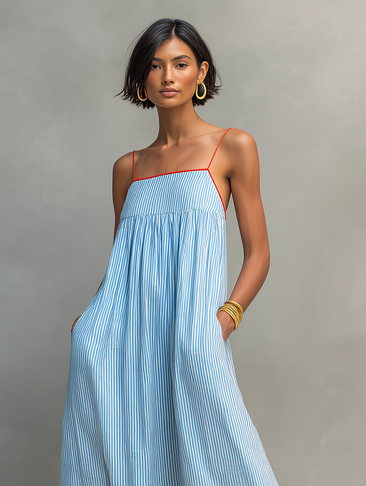 LOUNISSA™ | Robe rayée
