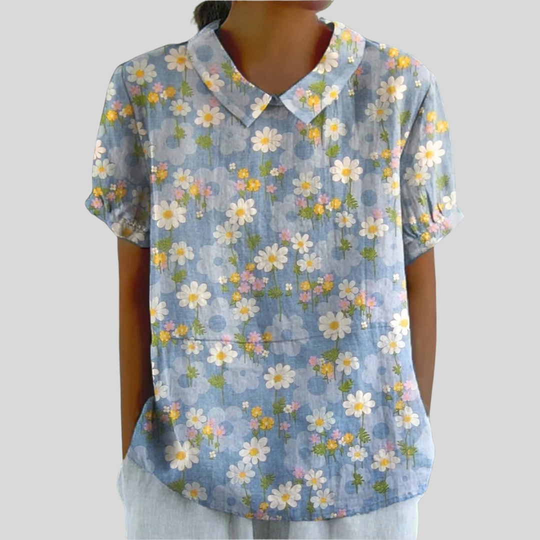 Coralie™ | Blouse marguerites fraîches