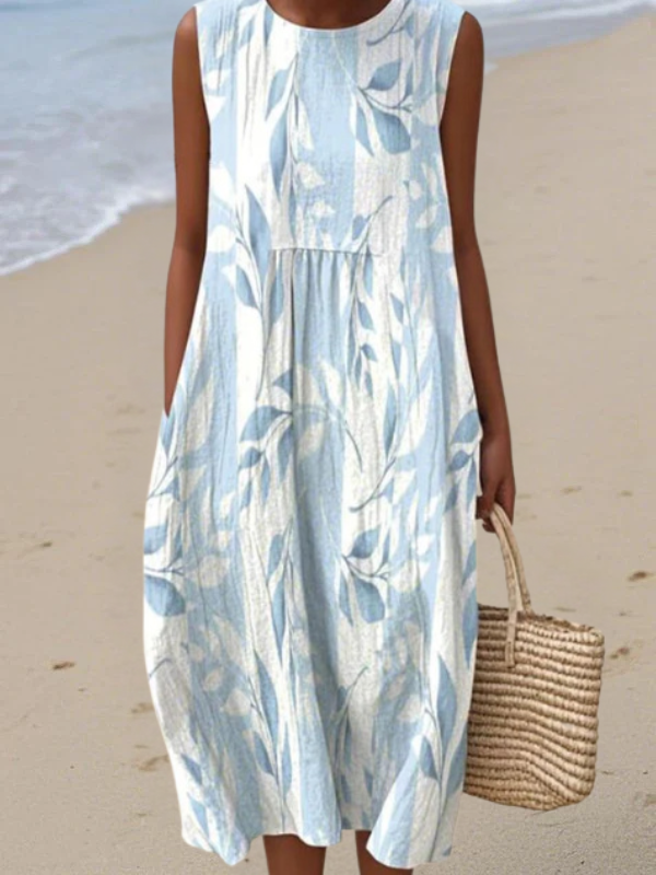 Joy™ | Robe à imprimé feuilles