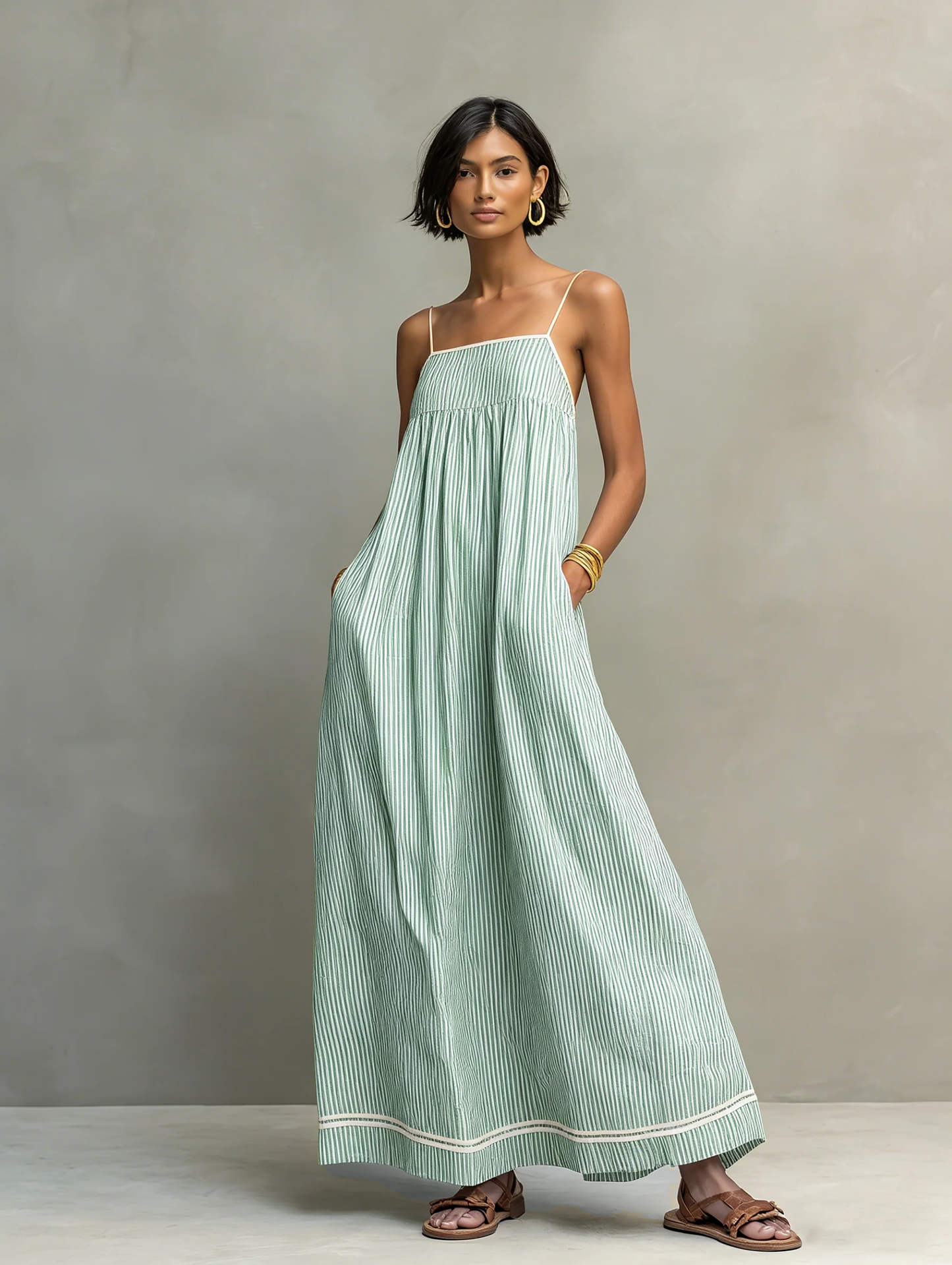 LOUNISSA™ | Robe rayée