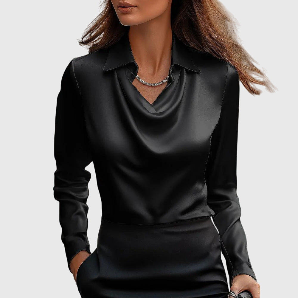 Aisha™ | Blouse fluide brillante