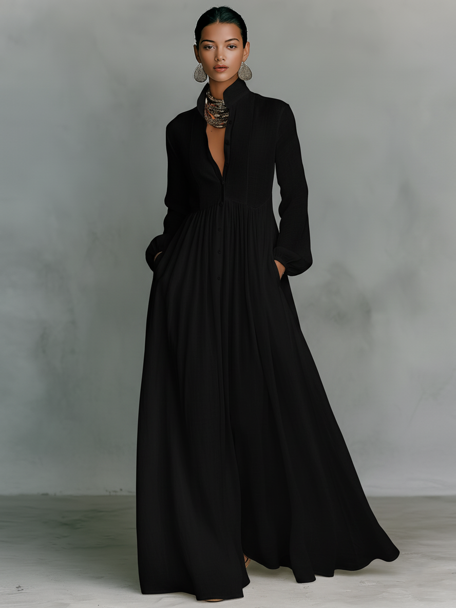 Urielle™ | Robe longue à col haut