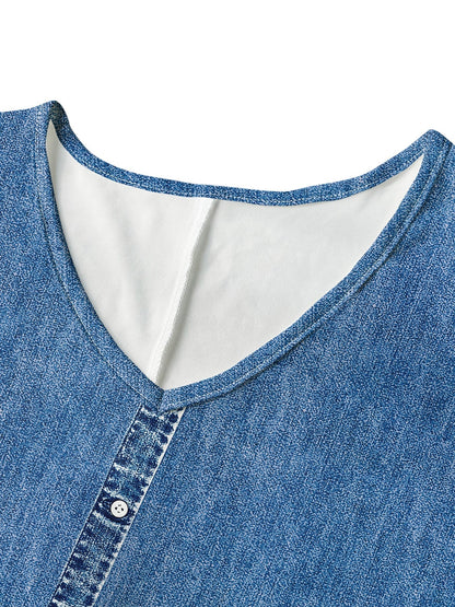Hélèn™ | Robe en denim rétro