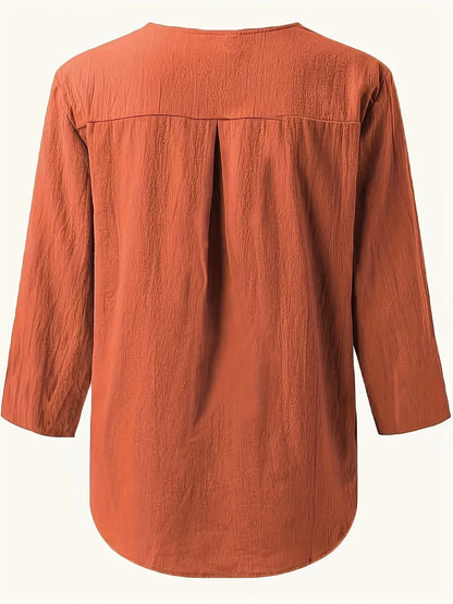 Solénya™ | Blouse Coton-Lin