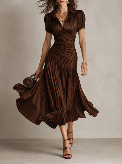 Adriana™ | Robe midi en satin