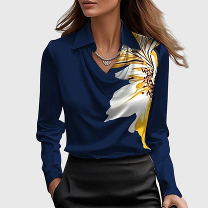 Aisha™ | Blouse fluide brillante