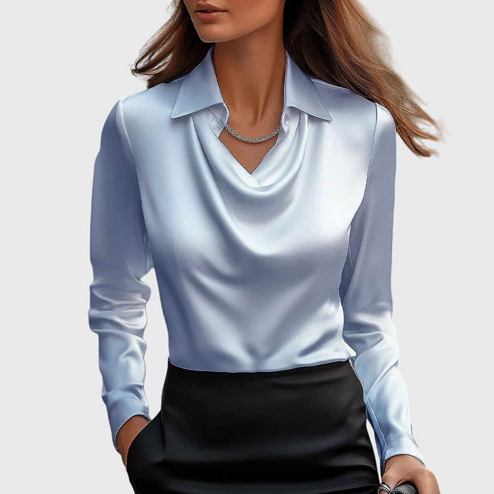 Aisha™ | Blouse fluide brillante