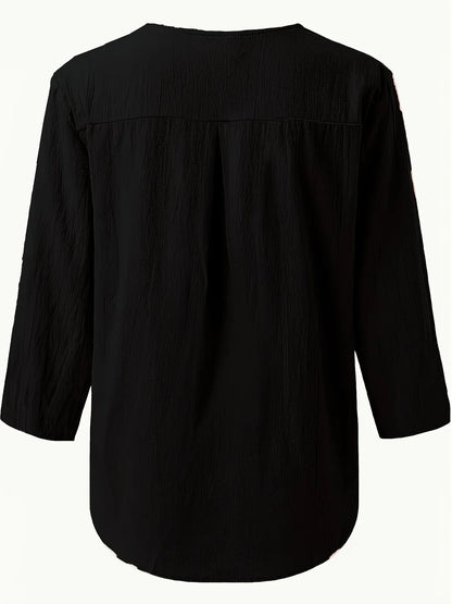 Solénya™ | Blouse Coton-Lin