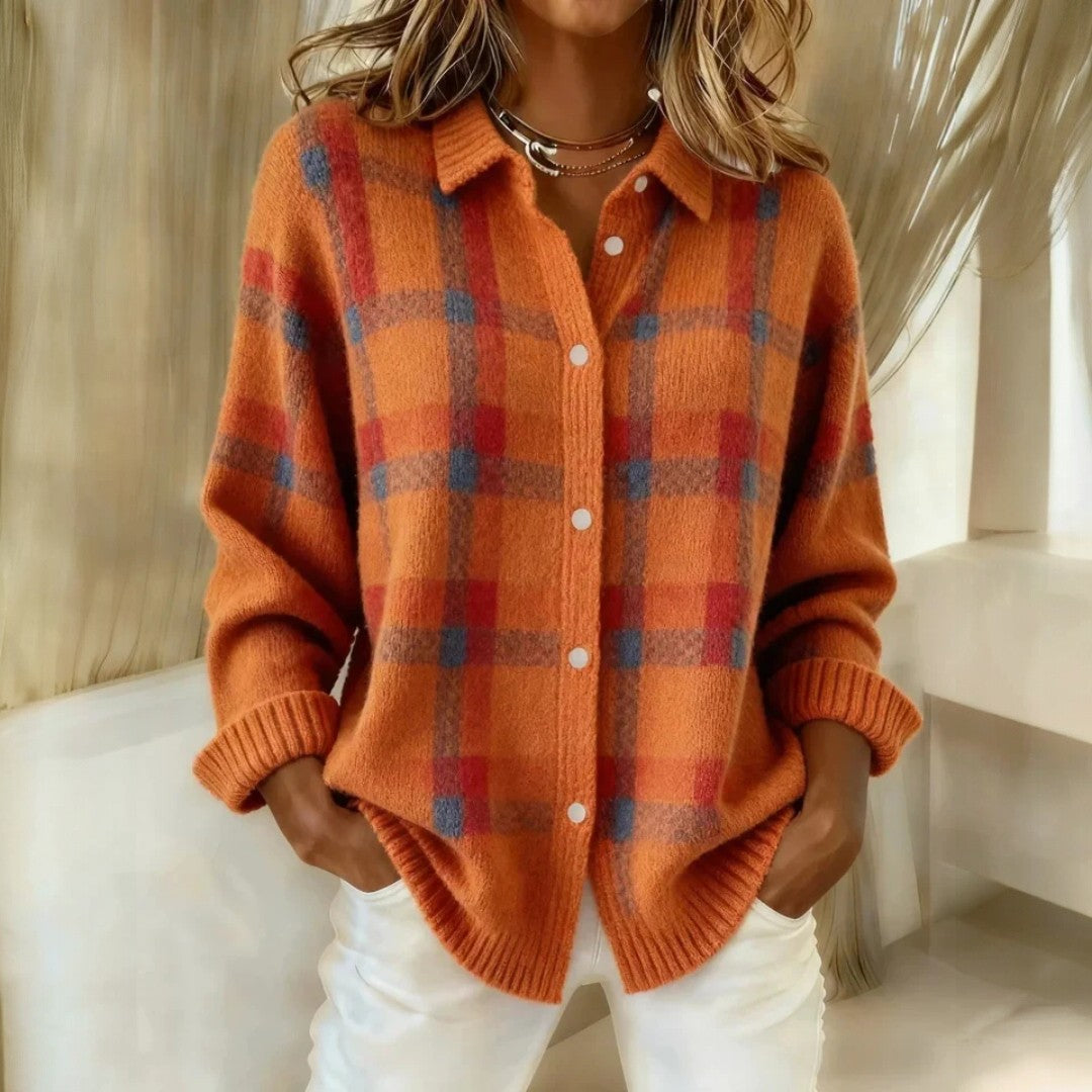 Janette™ | Pull à carreaux
