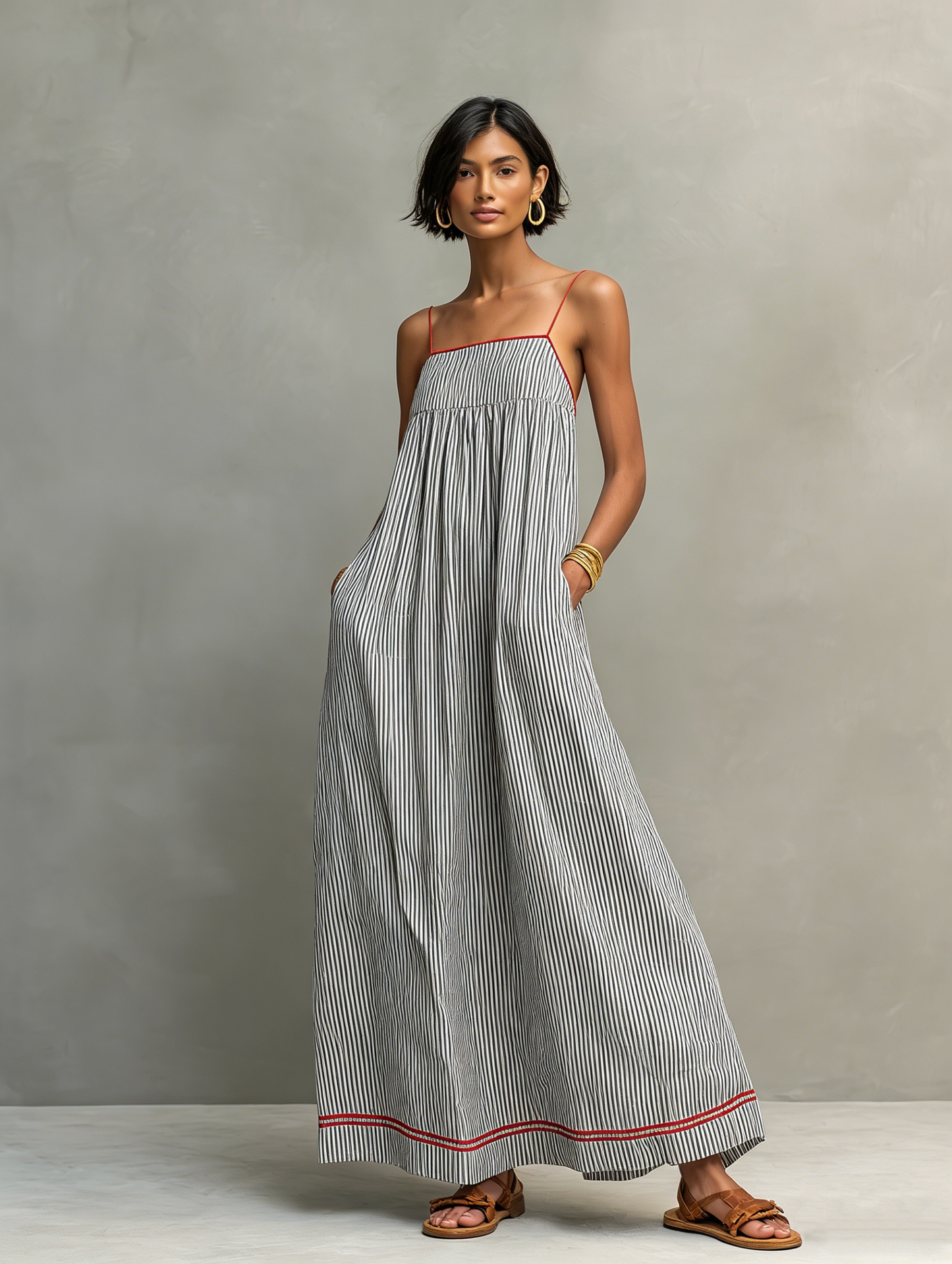 LOUNISSA™ | Robe rayée