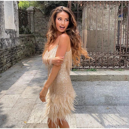 WARDA™ | Robe à franges