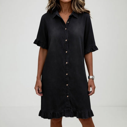 Fanette™ | Robe chemise en denim