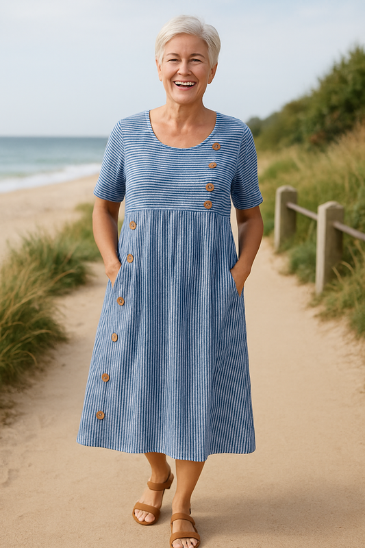 Lucille™ | Robe midi fluide