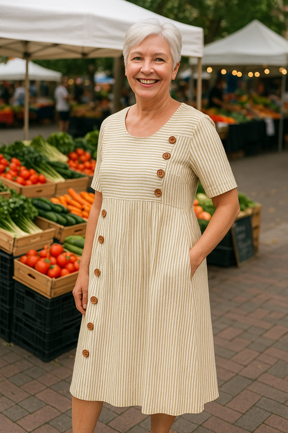 Lucille™ | Robe midi fluide