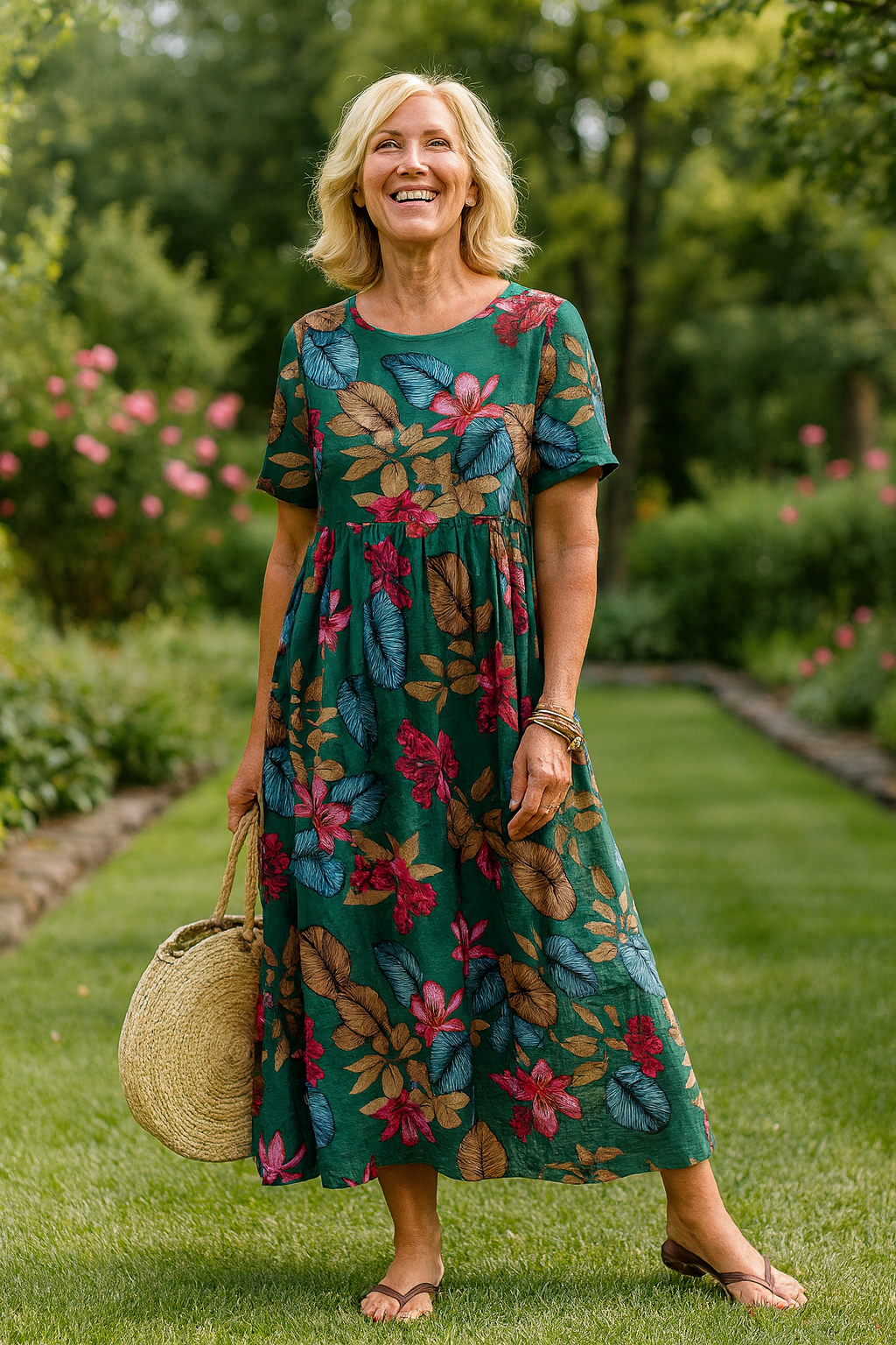 Anika | Robe longue florale et aérienne