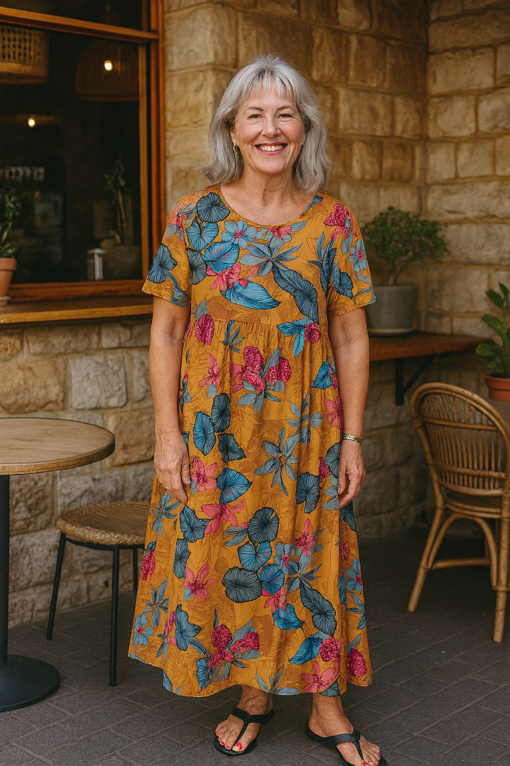Anika | Robe longue florale et aérienne