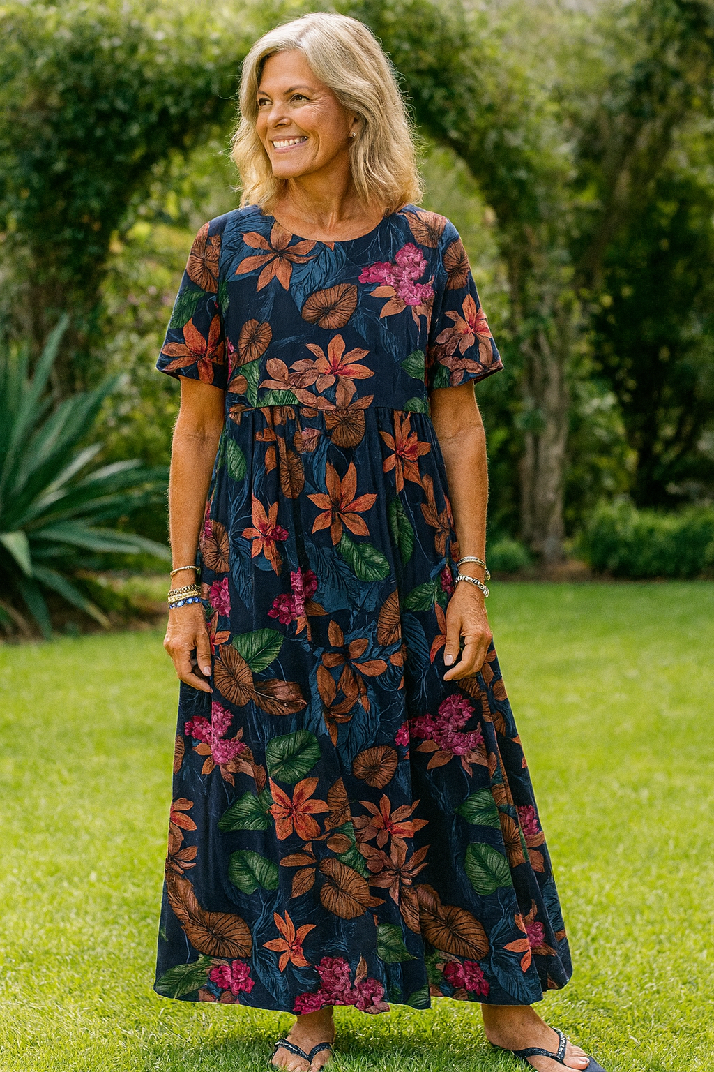 Anika | Robe longue florale et aérienne