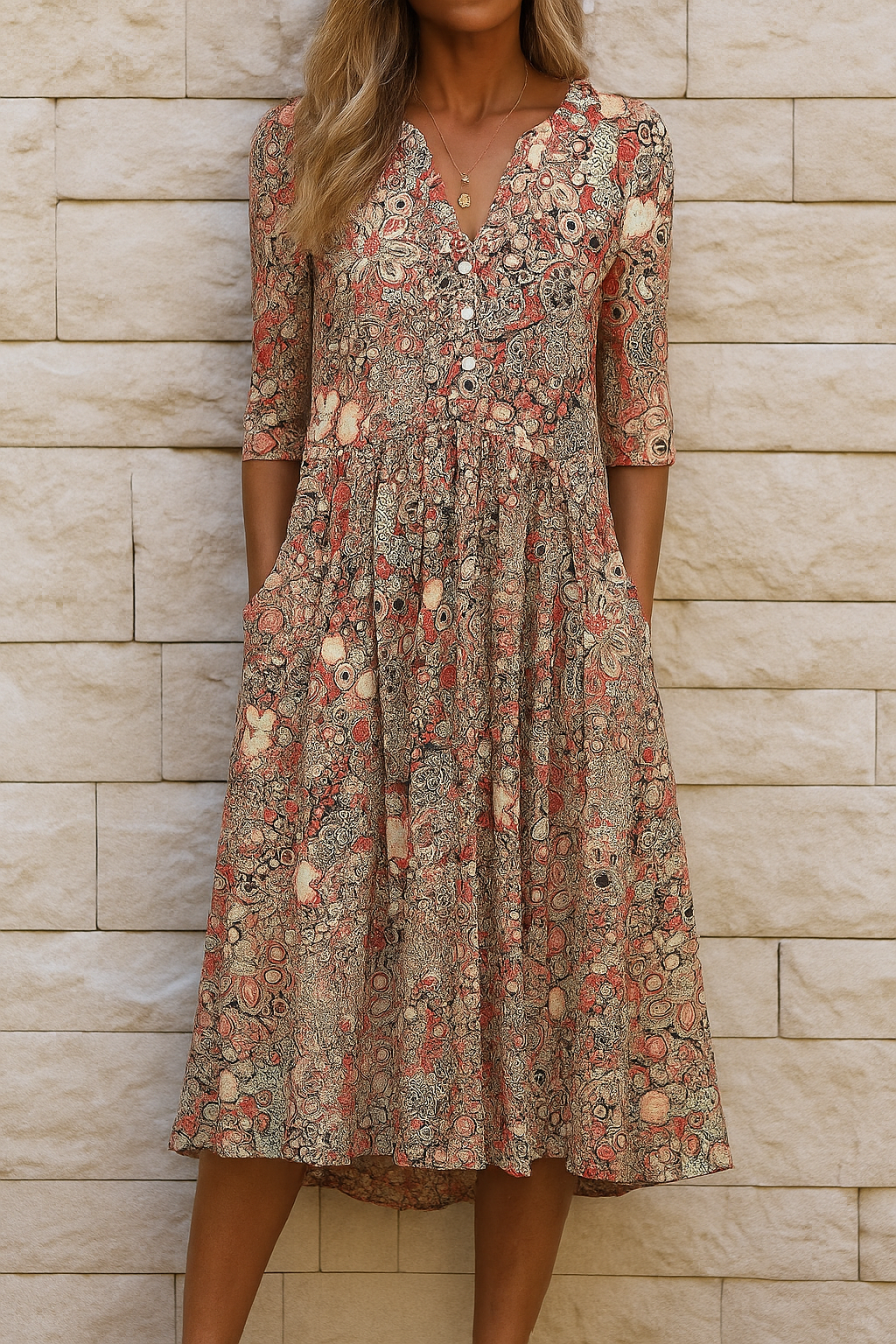 Harlow | Robe à col en V