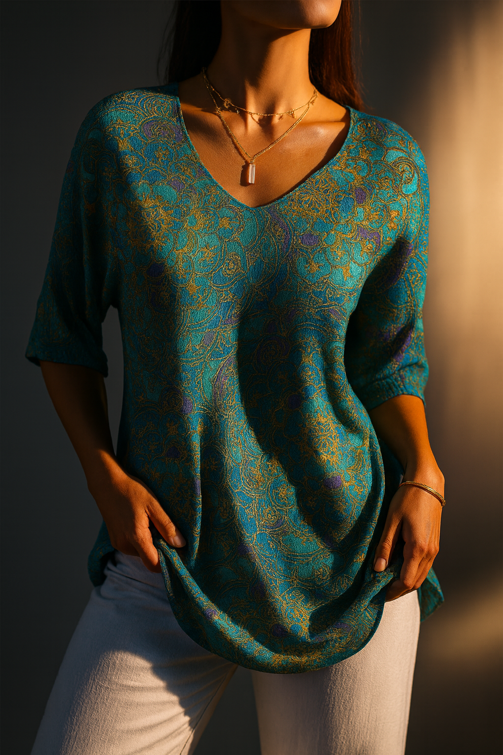 Carine™ | Maille Paisley