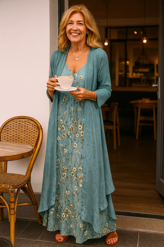 Miriam™ | Robe longue à motifs floraux