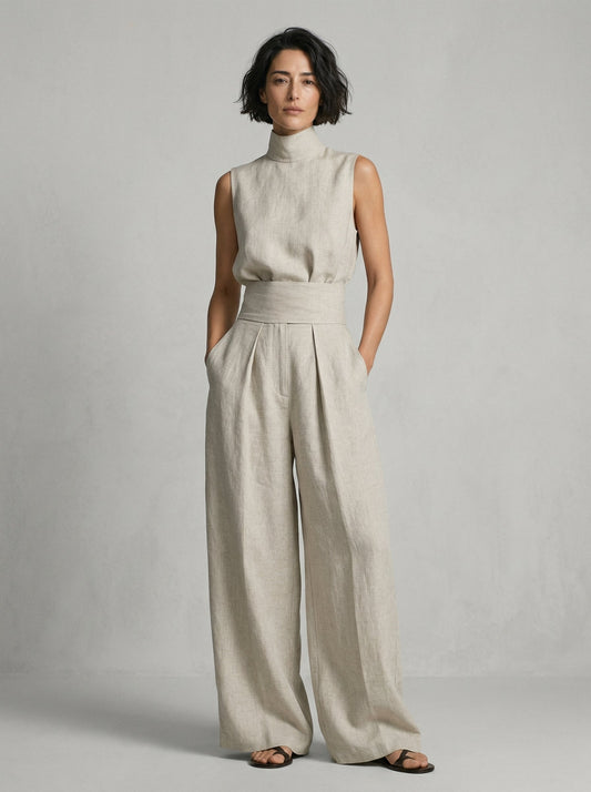 Nuria™ | Ensemble coton-lin