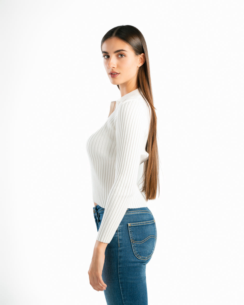 Serena Knit Long Sleeve Polo