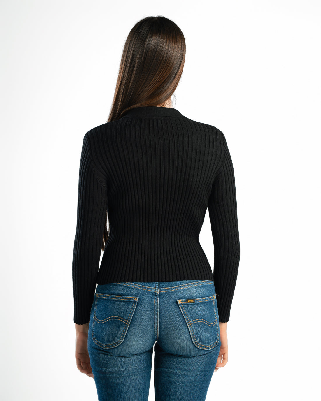 Serena Knit Long Sleeve Polo