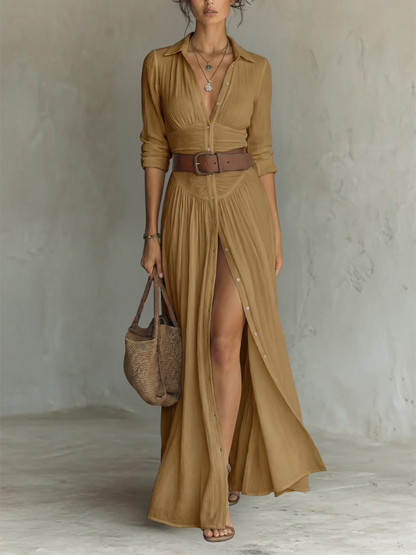 Olivia™ | Robe maxi en lin