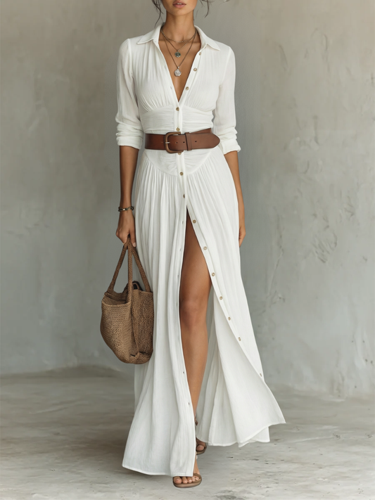 Olivia™ | Robe maxi en lin