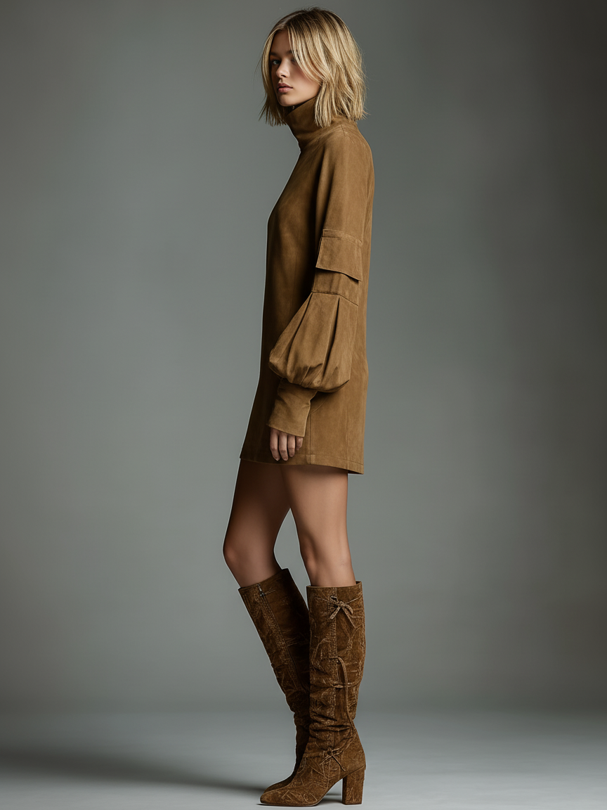 NAYLA™ | Robe Suédine