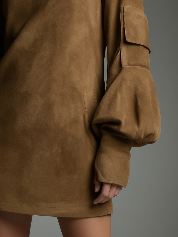 NAYLA™ | Robe Suédine