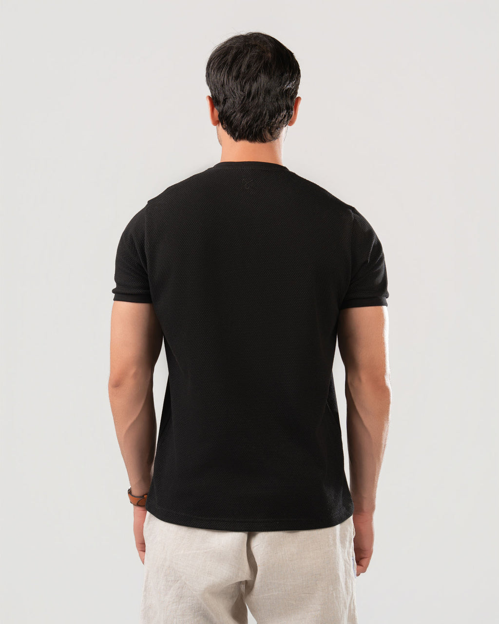 Textured Cotton T-Shirt
