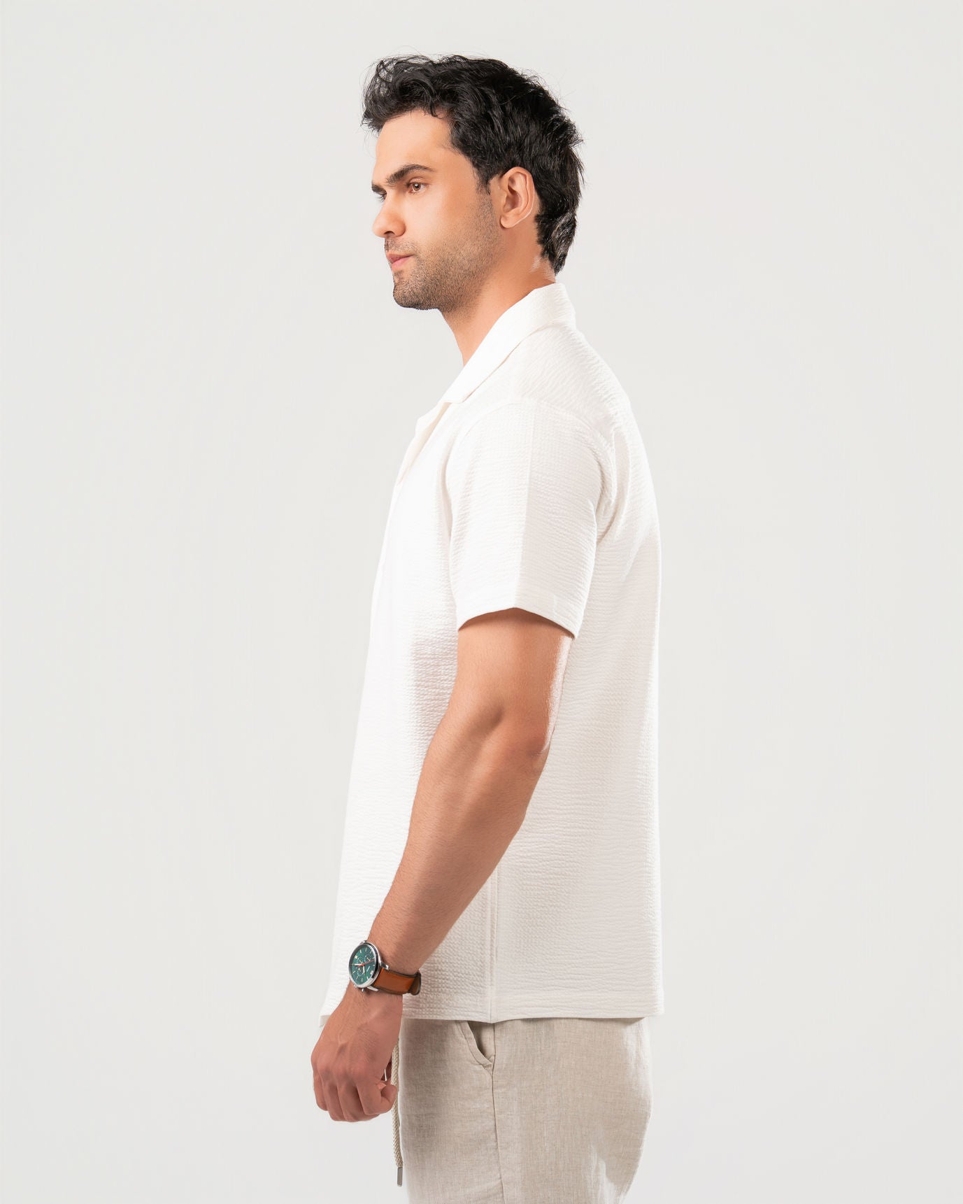 Camp Collar Cotton Shirt