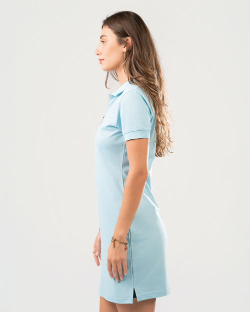 Piqué Cotton Polo Dress