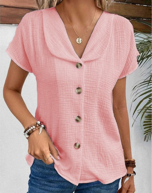 Anthousa™ | Col montant boutonné