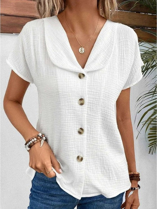 Anthousa™ | Col montant boutonné