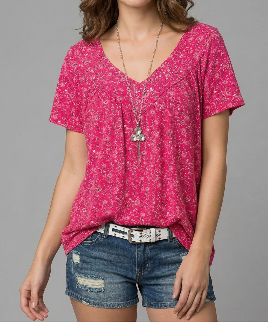 Trisha™ | T-shirt à motifs floraux