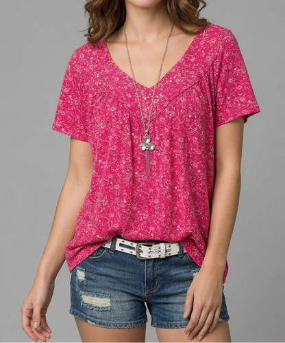 Trisha™ | T-shirt à motifs floraux