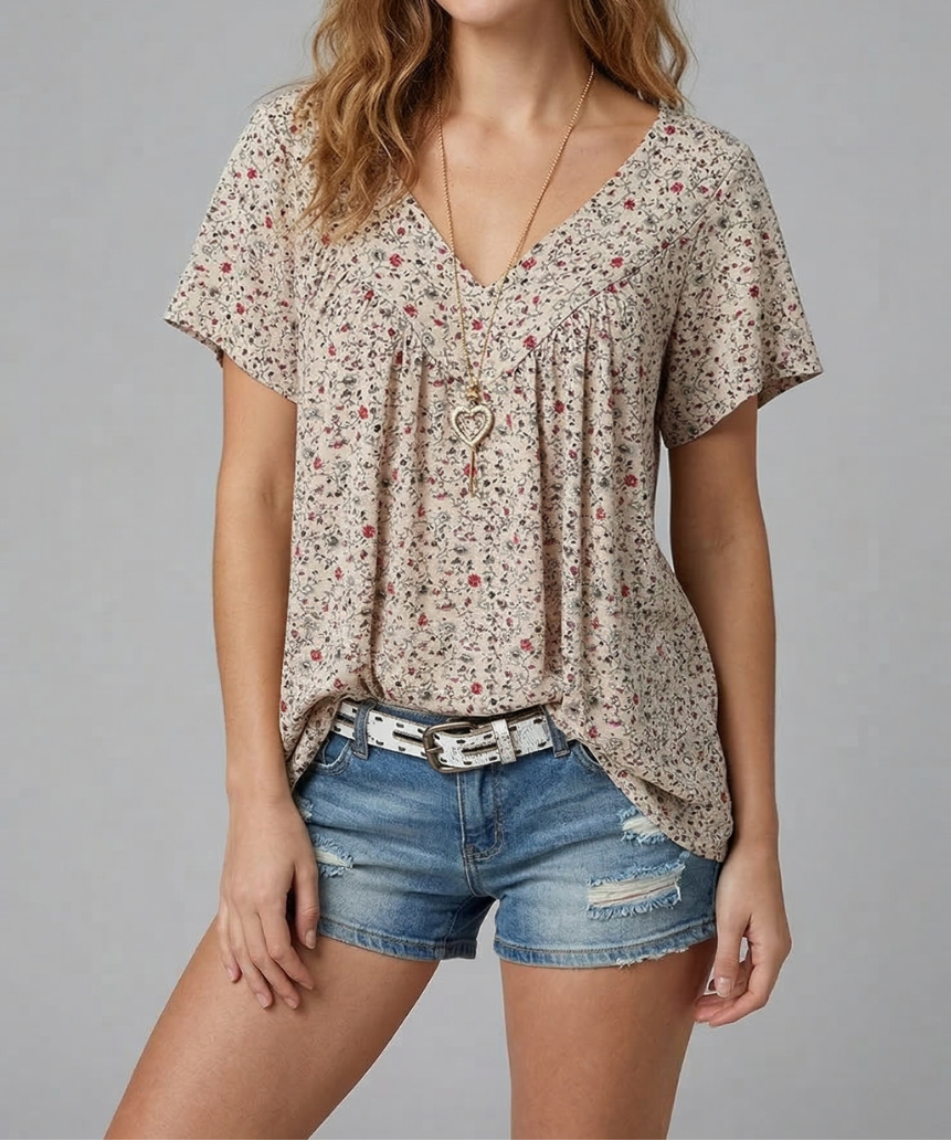 Trisha™ | T-shirt à motifs floraux