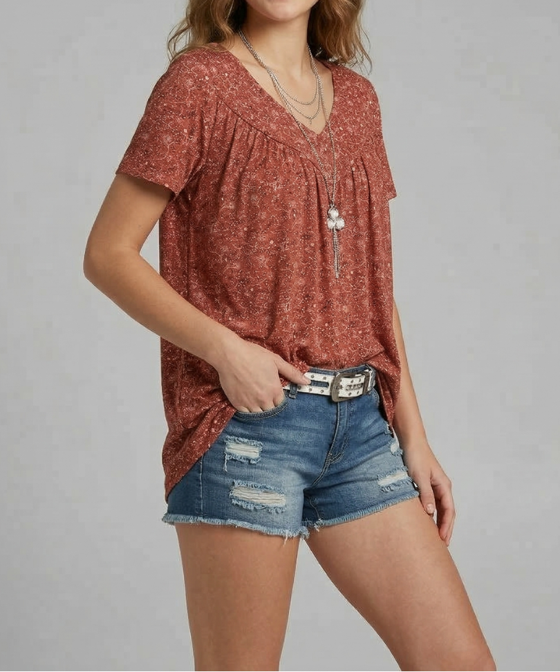 Trisha™ | T-shirt à motifs floraux