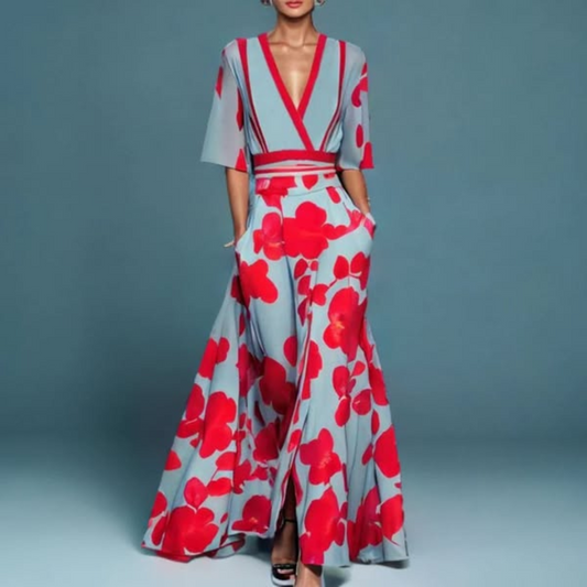 Hazely™ | Robe longue à motifs floraux