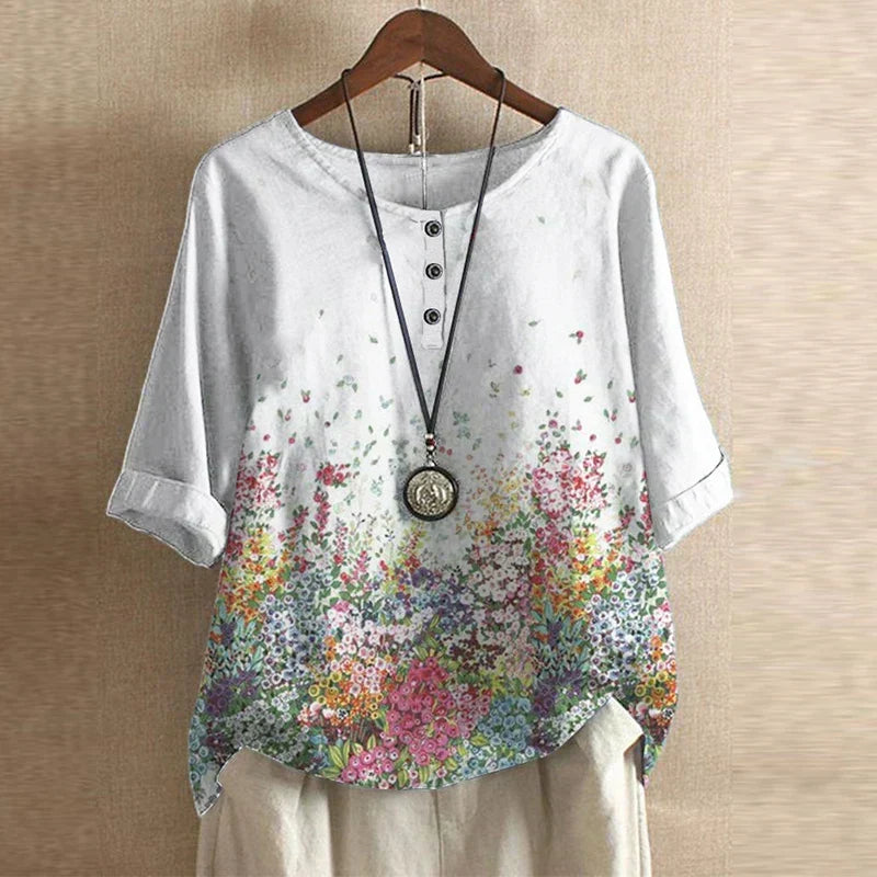 Dakota™ | Blouse rétro imprimée