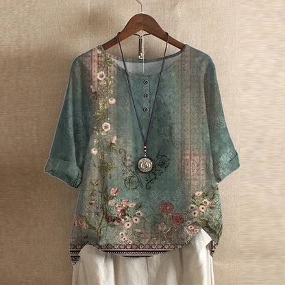 Dakota™ | Blouse rétro imprimée